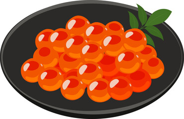 いくら_ベクターイラスト