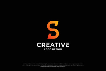 letter s logo design template. initial letters S logo vector. Creative S symbol mark.