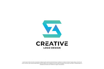 letter s logo design template. initial letters S logo vector. Creative S symbol mark.