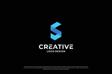 letter s logo design template. initial letters S logo vector. Creative S symbol mark.