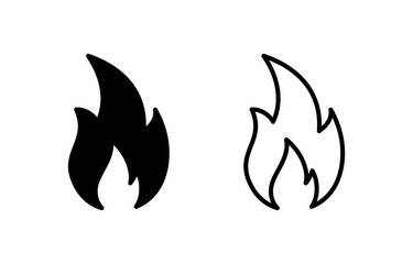 Fire icon vector for web and mobile app. fire sign and symbol