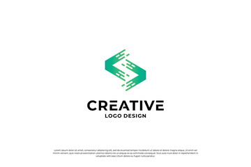 letter s logo design template. initial letters S logo vector. Creative S symbol mark.