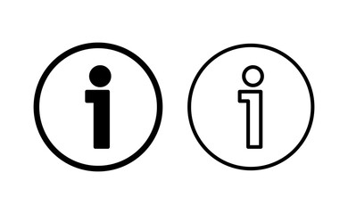 Info sign icon vector for web and mobile app. about us sign and symbol. Faq icon