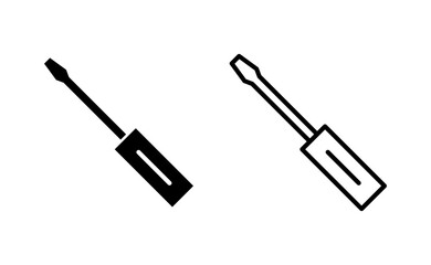 Screwdriver icon vector for web and mobile app. tools sign and symbol