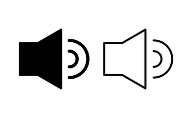 Speaker icon vector for web and mobile app. volume sign and symbol. loudspeaker icon. sound symbol