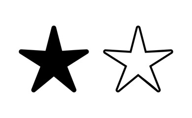 Star Icon vector for web and mobile app. rating sign and symbol. favourite star icon