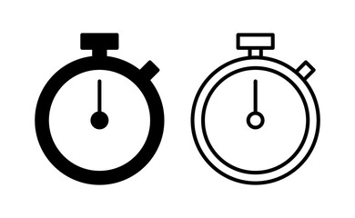 stopwatch icon vector for web and mobile app. Timer sign and symbol. Countdown icon. Period of time