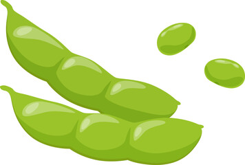 枝豆_ベクターイラスト