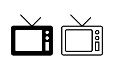 Tv icon vector for web and mobile app. television sign and symbol