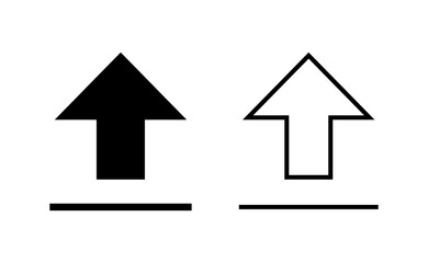Upload icon vector for web and mobile app. load data sign and symbol