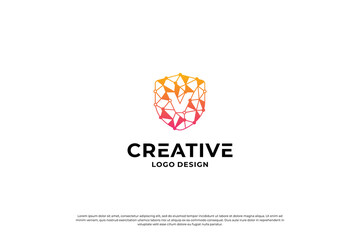 Letter v logo design template. Initial letters v. Creative v symbol.