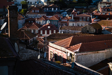 Rooftops of old city, Porto, Portugal.