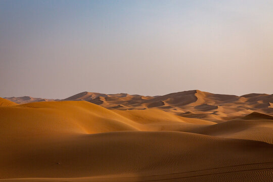 sunset in the desert