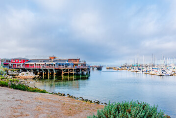 Monterey Bay, California city and marina