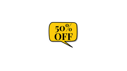 50% OFF - Amarelo