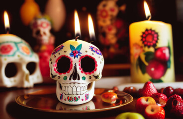 Calaveritas de muertos, fiesta mexicana