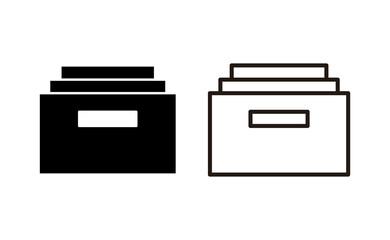 Archive folders icon vector for web and mobile app. Document vector icon. Archive storage icon.