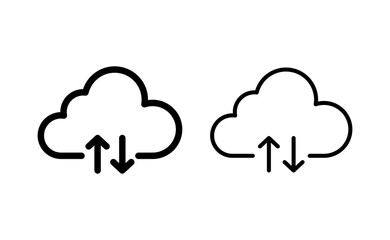 Cloud icon vector for web and mobile app. cloud sign and symbol