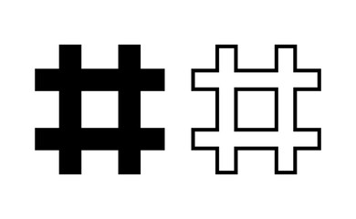 Hashtag icon vector for web and mobile app. hashtag sign and symbol