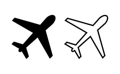 Plane icon vector for web and mobile app. Airplane sign and symbol. Flight transport symbol. Travel sign. aeroplane