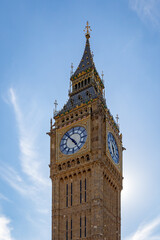 Fototapeta na wymiar big ben clock tower in london