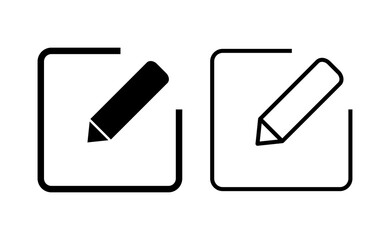 Edit icon vector for web and mobile app. edit document sign and symbol. edit text icon. pencil. sign up