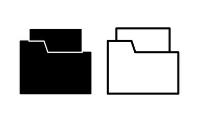 Folder icon vector for web and mobile app. folder sign and symbol