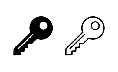 Key icon vector for web and mobile app. Key sign and symbol.