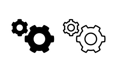setting Icon vector for web and mobile app. Cog settings sign and symbol. Gear Sign
