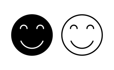 smile icon vector for web and mobile app. smile emoticon icon. feedback sign and symbol