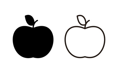 Apple icon vector for web and mobile app. Apple sign and symbols for web design.