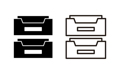 Archive folders icon vector for web and mobile app. Document vector icon. Archive storage icon.