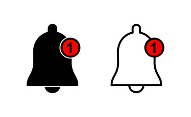 Bell Icon vector for web and mobile app. Notification sign and symbol for web site design