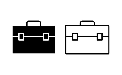 Briefcase icon vector for web and mobile app. suitcase sign and symbol. luggage symbol.