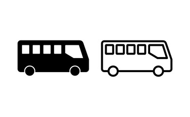 Bus icon vector for web and mobile app. bus sign and symbol. transport symbol