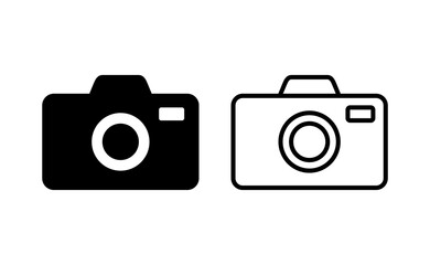 Camera icon vector for web and mobile app. photo camera sign and symbol. photography icon.