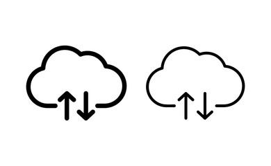 Cloud icon vector for web and mobile app. cloud sign and symbol