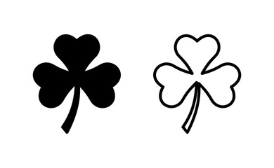 Clover icon vector for web and mobile app. clover sign and symbol. four leaf clover icon.