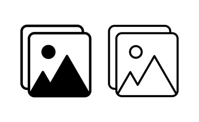 Picture icon vector for web and mobile app. photo gallery sign and symbol. image icon