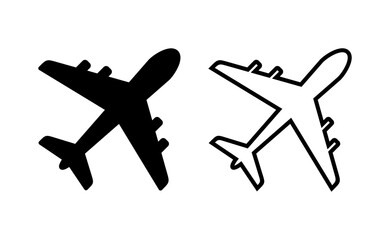 Plane icon vector for web and mobile app. Airplane sign and symbol. Flight transport symbol. Travel sign. aeroplane