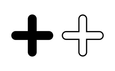 Fototapeta premium Plus Icon vector for web and mobile app. Add plus sign and symbol