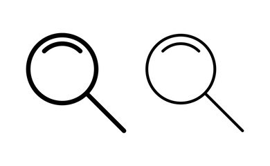 Search icon vector for web and mobile app. search magnifying glass sign and symbol