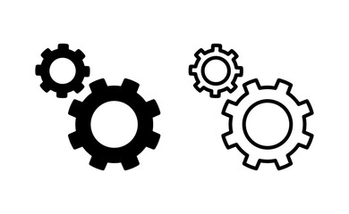 setting Icon vector for web and mobile app. Cog settings sign and symbol. Gear Sign