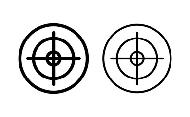 Target icon vector for web and mobile app. goal icon vector. target marketing sign and symbol