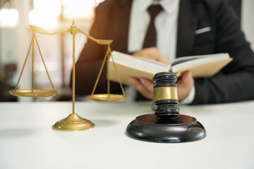 Business Lawyers having  Concepts of  Legal services at the law office work Legal advice online