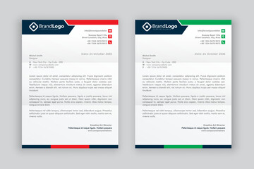 business corporate letterhead design template	