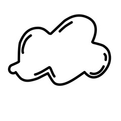 Abstract Doodle Cloud