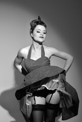 Mulher linda anos 60 pin up sexy girl