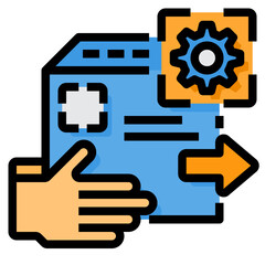 setting filled outline icon