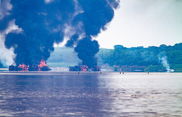 Explosions in the mine. Federal police operation in mining. Operation against environmental crimes....